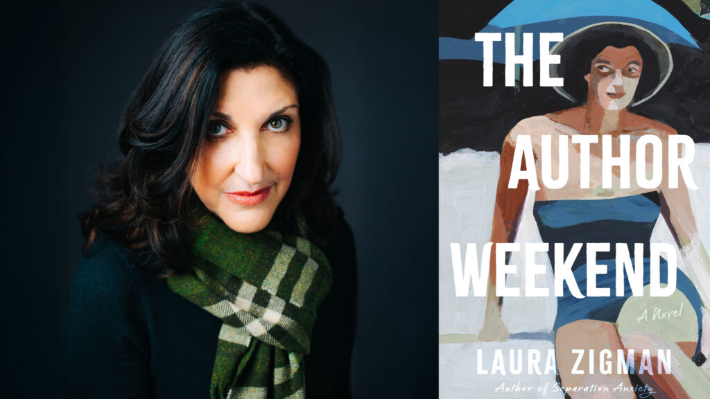 Laura Zigman "The Author Weekend" book cover and author photo for 2026 Music Hall event.